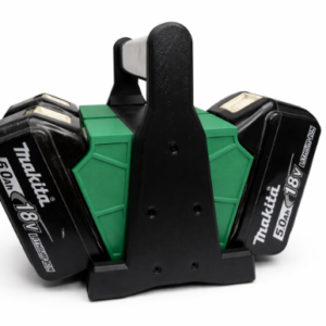 Professional portable holder for 18V Li-Ion batteries. Designed to hold 4 batteries.